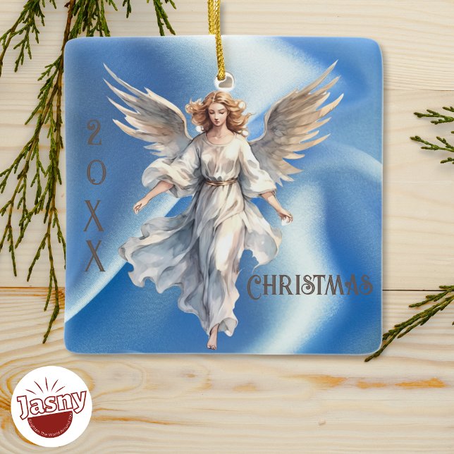 Personalisiert Blue Himmlisch Angel Ornament (Von Creator hochgeladen)