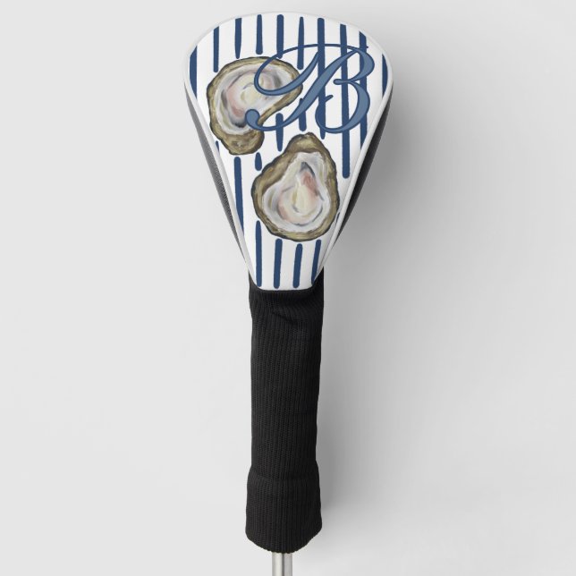 Personalisiert Blue Oyster Muscheln Golf Headcover (Vorderseite)