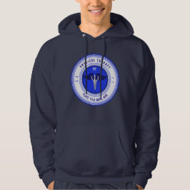 Personalisiert Blue Physical Therapy Caduceus Hoodie