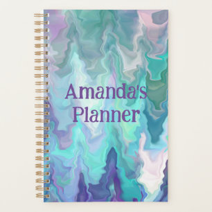 Personalisiert Blue Rhapsody Abstrakte Kunst Planer