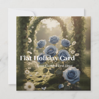 Personalisiert Blue Rose - Einzigartige Liebe zum  Feiertagskarte