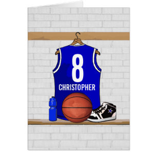 Personalisiert Blue und White Basketball Jersey