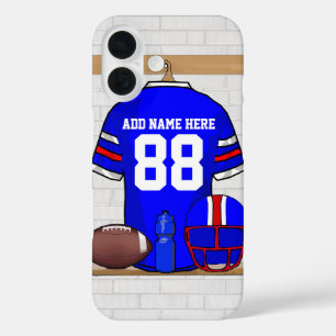 Personalisiert Blue White Football Jersey title_seo2
