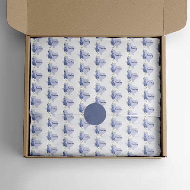 Personalisiert Bluebonnet Texas Seidenpapier (Von Creator hochgeladen)