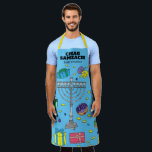 Personalisiert BlueHanukkah Schürze<br><div class="desc">Personalisierte Blue Hanukkah Schürze. Alle Texte können bearbeitet werden.</div>