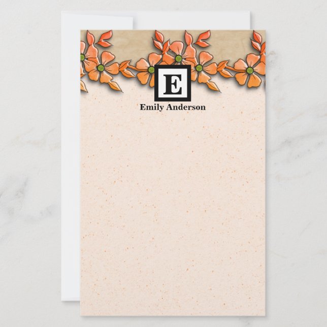 Personalisiert | BLUME Briefpapier (Vorderseite)