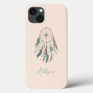 Personalisiert Blush Pink Dream Catcher Boho Chic  Case-Mate iPhone Hülle
