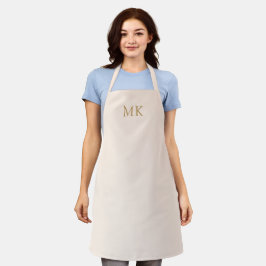 Personalisiert Blush Pink-Monogramm-Initialen Schürze
