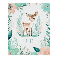 Personalisiert Boho Baby Poster - Fazialdesign