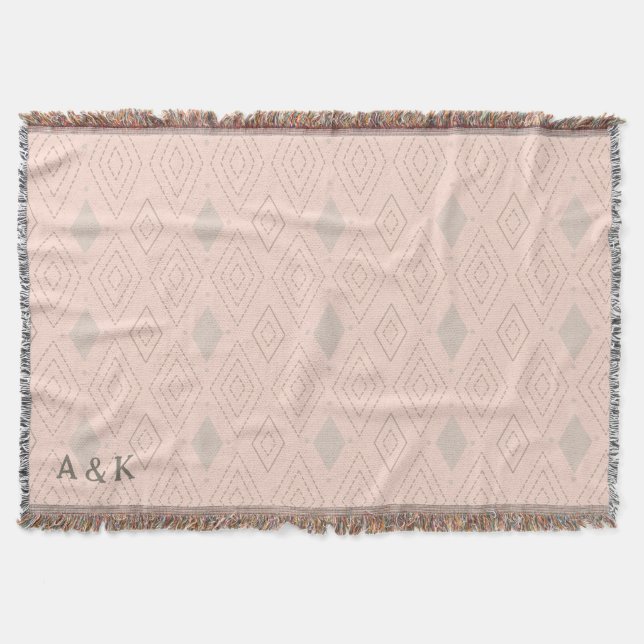 Personalisiert Boho Decke (Vorderseite)