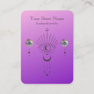 Personalisiert Boho Mystical Juwelier Visitenkarte