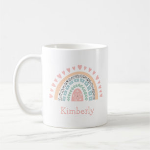 Personalisiert Boho Rainbow Kaffeetasse