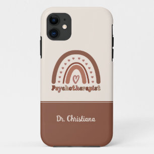 Personalisiert Boho Rainbow Psychotherapeut Case-Mate iPhone Hülle