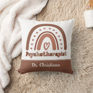 Personalisiert Boho Rainbow Psychotherapeut Kissen