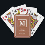 Personalisiert Boho Terracotta Spielkarten<br><div class="desc">Karten spielen.</div>