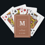 Personalisiert Boho Terracotta Spielkarten<br><div class="desc">Karten spielen.</div>