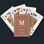 Personalisiert Boho Terracotta Spielkarten<br><div class="desc">Karten spielen.</div>