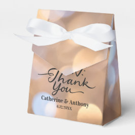 Personalisiert Bokeh Wedding Vielen Dank Geschenkschachtel