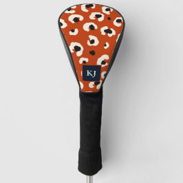Personalisiert Bold Leopard Mit Monogramm Golf Headcover