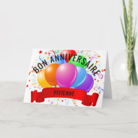 Personalisiert Bon Anniversaire Französischer Gebu