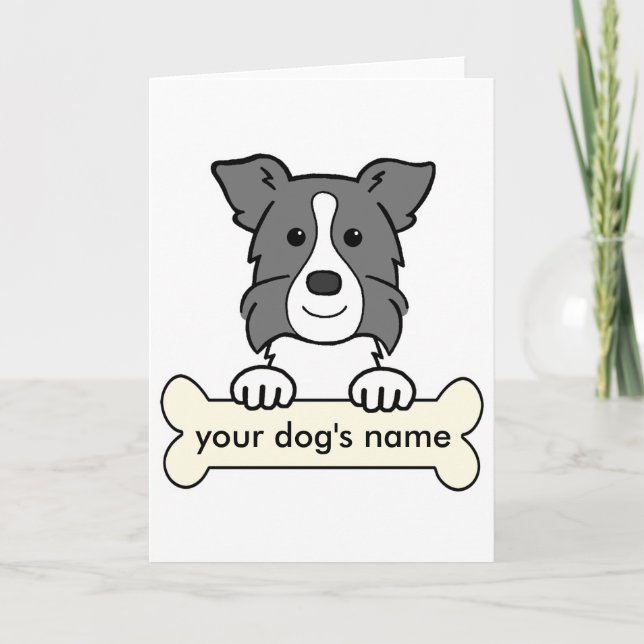 Personalisiert Border Collie (Vorderseite)