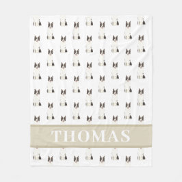 Personalisiert Border Collie Fleecedecke