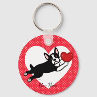 Personalisiert Boston Terrier und Herz