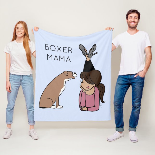 Personalisiert Boxer Mama Fleece Blanket (Beispiel)