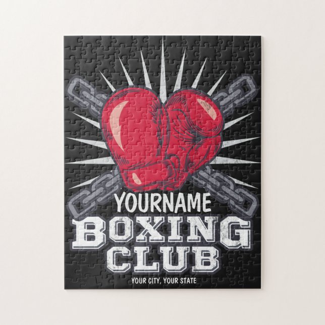 Personalisiert Boxgloves Fighter Champion Boxer (Vertikal)