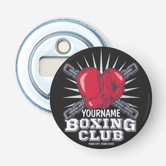Personalisiert Boxgloves Fighter Champion Boxer Flaschenöffner (Vorderseite)