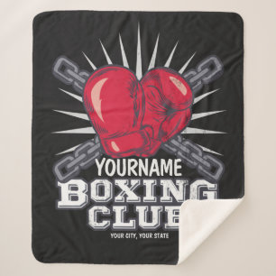 Personalisiert Boxgloves Fighter Champion Boxer Sherpadecke