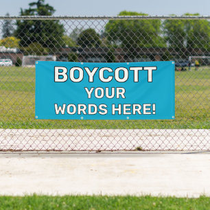 Personalisiert Boycott Banner