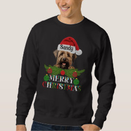 Personalisiert Briard Dog Frohe Weihnachten Sweatshirt