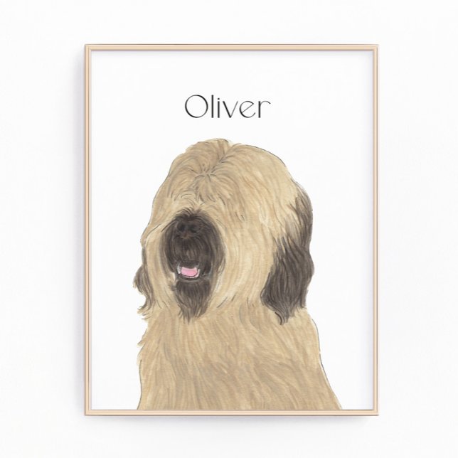 Personalisiert Briard Fotodruck (Von Creator hochgeladen)