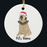 Personalisiert Briard Keramik Ornament<br><div class="desc">Machen Sie die schöne Liste in diesem Jahr mit einem personalisierten Ornament Ihrer Lieblings-kleinen Briardelf! Für die süßesten Geschenke,  paaren Sie es mit einem passenden Kunstdruck oder einem anderen Artikel aus meiner Sammlung!</div>