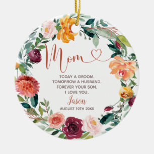 Personalisiert Bridal Trauzeuge Bridesmaid Keramik Ornament