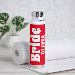 Personalisiert Bride Bachelorette Trinkflasche