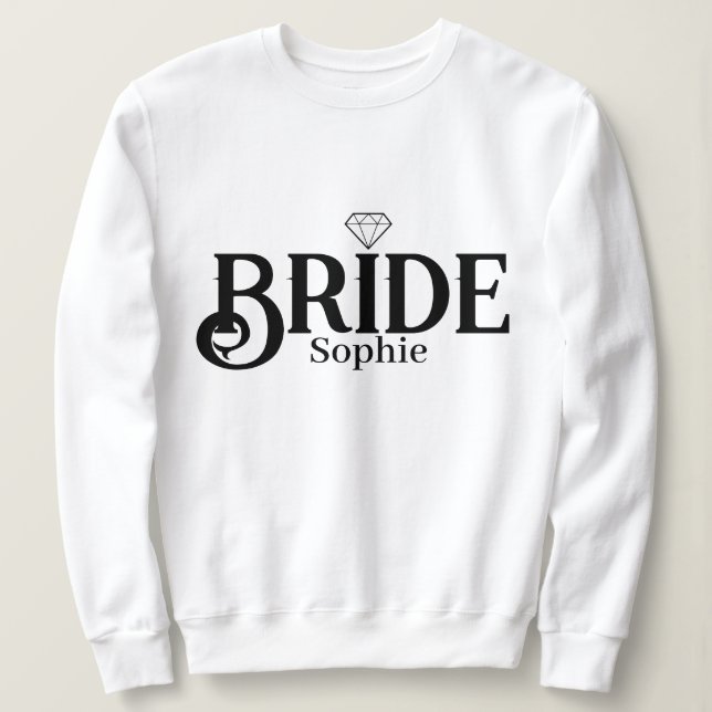 Personalisiert Bride Name 2023 Sweatshirt (Design vorne)