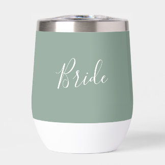 Personalisiert Bride Sage Green Simple Wedding