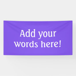 Personalisiert Bright Lila Banner
