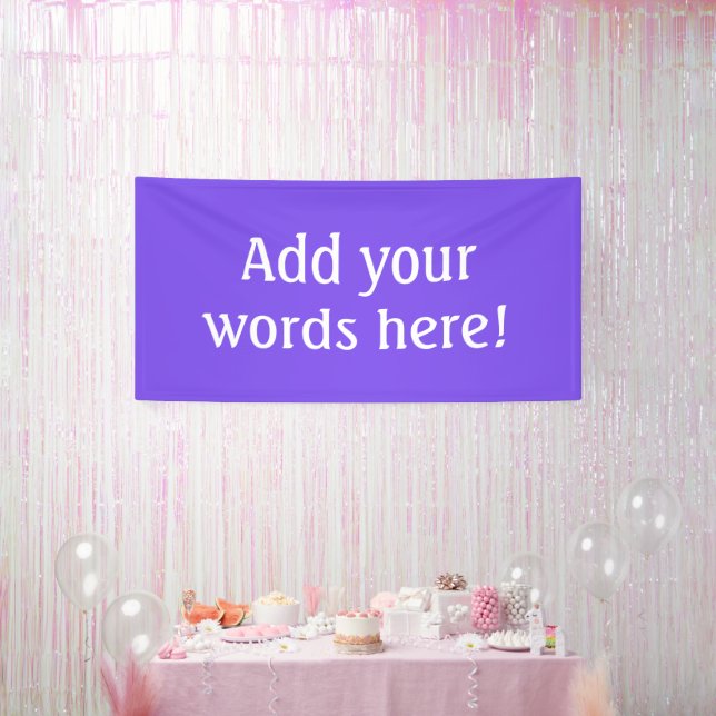 Personalisiert Bright Lila Banner (Party)