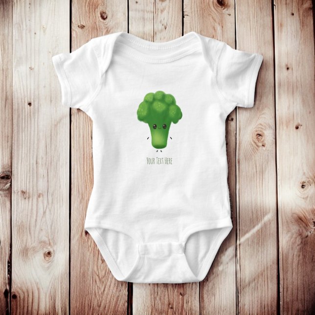 Personalisiert Broccoli Name Niedlich Baby Outfit Strampler (Von Creator hochgeladen)