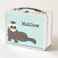 Personalisiert Brown Ferret Minze Green