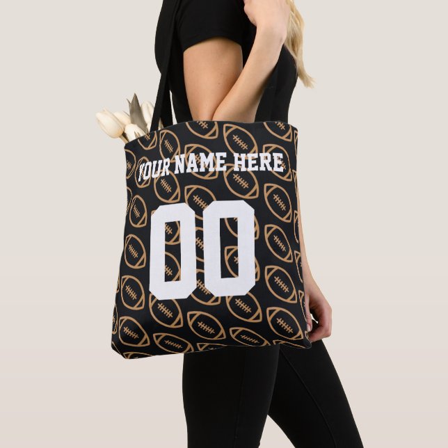 Personalisiert-Brown Football-Sporttasche Tasche (Von Nahem)