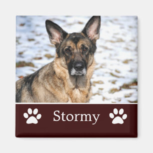 Personalisiert Brown Pet Foto Magnet