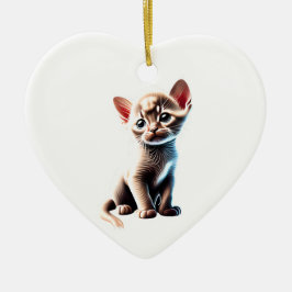 Personalisiert Burmese Kitten Keramik Ornament