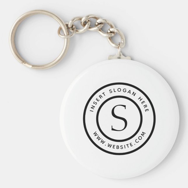 Personalisiert-Business-Monogramm Schlüsselanhänger (Vorne)