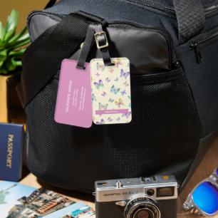 Personalisiert Butterfly Bliss Gepäckanhänger