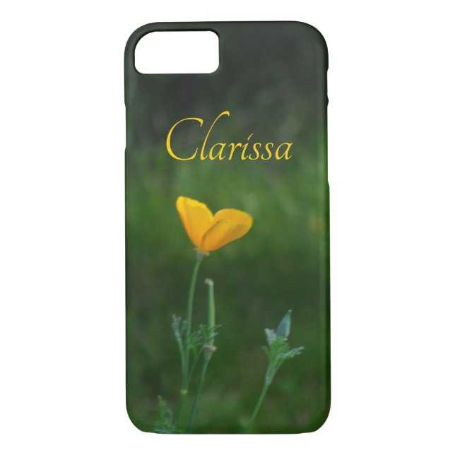 Personalisiert California Poppy Case-Mate iPhone Hülle (Rückseite)