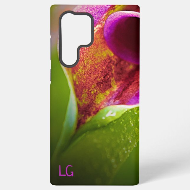 Personalisiert Calla Lily Blume Samsung Case Galaxy Hülle (Rückseite)